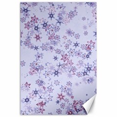 Pastel Purple Floral Pattern Canvas 20  X 30  by SpinnyChairDesigns