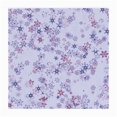 Pastel Purple Floral Pattern Medium Glasses Cloth (2 Sides) by SpinnyChairDesigns