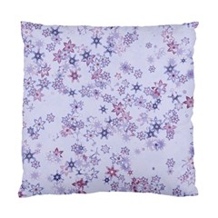 Pastel Purple Floral Pattern Standard Cushion Case (two Sides) by SpinnyChairDesigns