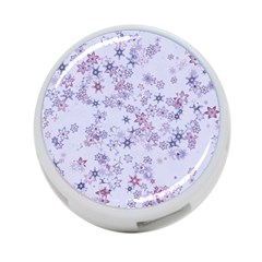 Pastel Purple Floral Pattern 4-port Usb Hub (one Side) by SpinnyChairDesigns