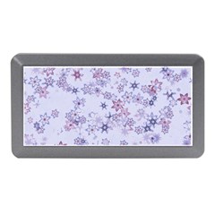 Pastel Purple Floral Pattern Memory Card Reader (mini)