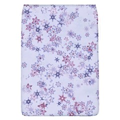 Pastel Purple Floral Pattern Removable Flap Cover (l) by SpinnyChairDesigns