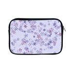 Pastel Purple Floral Pattern Apple iPad Mini Zipper Cases Front