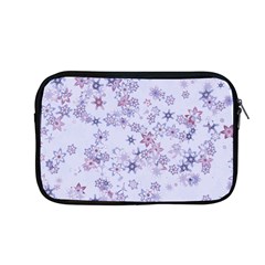 Pastel Purple Floral Pattern Apple Macbook Pro 13  Zipper Case by SpinnyChairDesigns