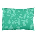 Biscay Green Floral Print Pillow Case (Two Sides) Front