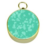 Biscay Green Floral Print Gold Compasses Front