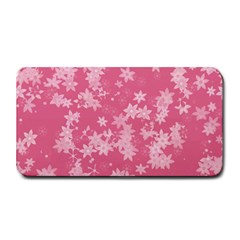 Blush Pink Floral Print Medium Bar Mats by SpinnyChairDesigns