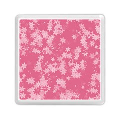 Blush Pink Floral Print Memory Card Reader (square)