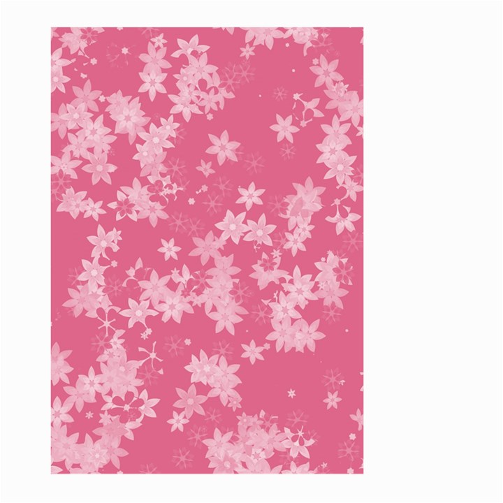 Blush Pink Floral Print Large Garden Flag (Two Sides)