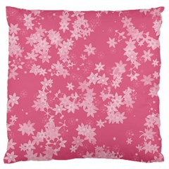 Blush Pink Floral Print Standard Flano Cushion Case (one Side) by SpinnyChairDesigns