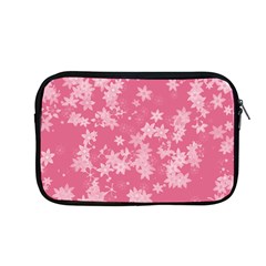 Blush Pink Floral Print Apple Macbook Pro 13  Zipper Case by SpinnyChairDesigns