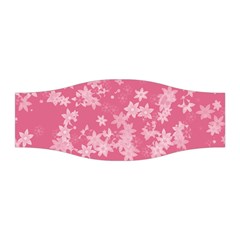 Blush Pink Floral Print Stretchable Headband by SpinnyChairDesigns