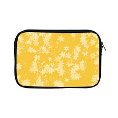 Saffron Yellow Floral Print Apple Ipad Mini Zipper Cases by SpinnyChairDesigns