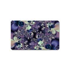 Abstract Floral Art Print Magnet (name Card) by SpinnyChairDesigns