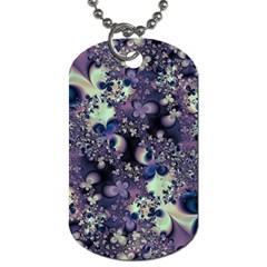 Abstract Floral Art Print Dog Tag (one Side) by SpinnyChairDesigns