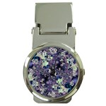 Abstract Floral Art Print Money Clip Watches Front