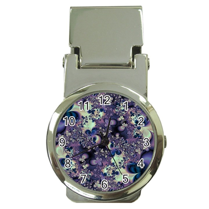 Abstract Floral Art Print Money Clip Watches