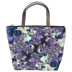 Abstract Floral Art Print Bucket Bag by SpinnyChairDesigns