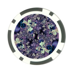 Abstract Floral Art Print Poker Chip Card Guard (10 Pack) by SpinnyChairDesigns