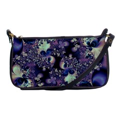 Abstract Floral Art Print Shoulder Clutch Bag by SpinnyChairDesigns