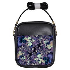 Abstract Floral Art Print Girls Sling Bag by SpinnyChairDesigns