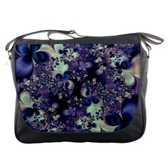 Abstract Floral Art Print Messenger Bag by SpinnyChairDesigns