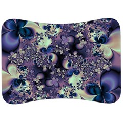 Abstract Floral Art Print Velour Seat Head Rest Cushion by SpinnyChairDesigns