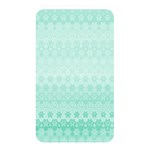 Biscay Green Floral Print Memory Card Reader (Rectangular) Front