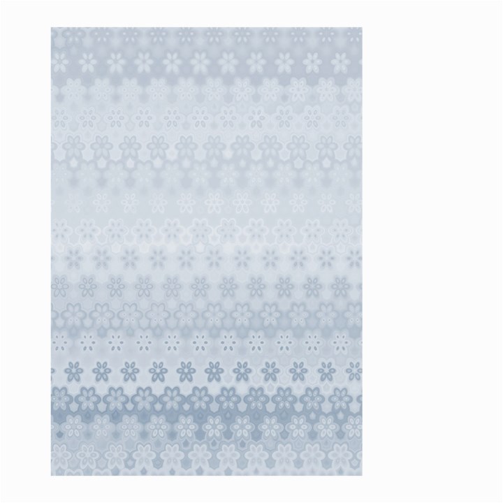 Faded Blue Floral Print Small Garden Flag (Two Sides)