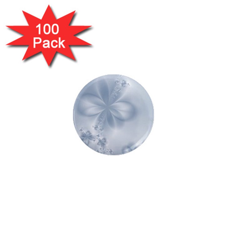 Faded Blue Floral Print 1  Mini Magnets (100 pack) 