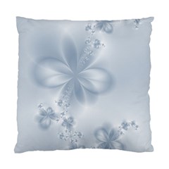 Faded Blue Floral Print Standard Cushion Case (one Side) by SpinnyChairDesigns