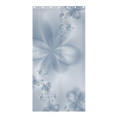 Faded Blue Floral Print Shower Curtain 36  X 72  (stall)  by SpinnyChairDesigns