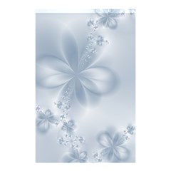 Faded Blue Floral Print Shower Curtain 48  X 72  (small)  by SpinnyChairDesigns