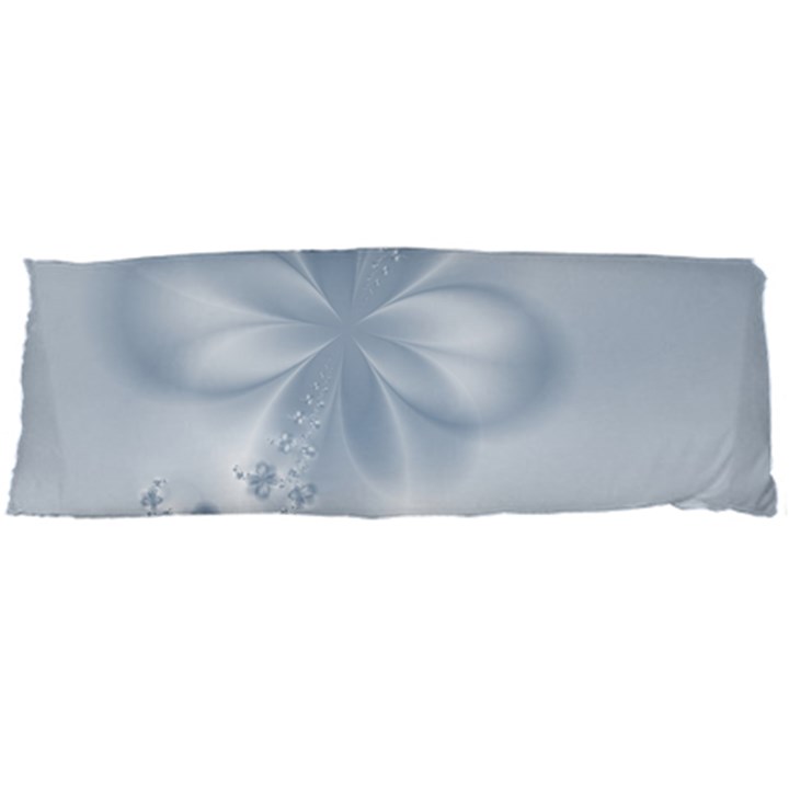 Faded Blue Floral Print Body Pillow Case Dakimakura (Two Sides)