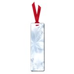 Faded Blue Floral Print Small Book Marks Front