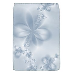 Faded Blue Floral Print Removable Flap Cover (l) by SpinnyChairDesigns