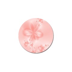 Pastel Coral Floral Print Golf Ball Marker (4 Pack) by SpinnyChairDesigns