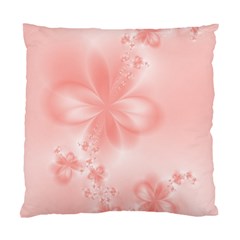 Pastel Coral Floral Print Standard Cushion Case (two Sides) by SpinnyChairDesigns