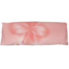 Pastel Coral Floral Print Body Pillow Case (dakimakura) by SpinnyChairDesigns