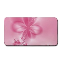 Blush Pink Floral Print Medium Bar Mats by SpinnyChairDesigns