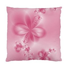 Blush Pink Floral Print Standard Cushion Case (one Side) by SpinnyChairDesigns