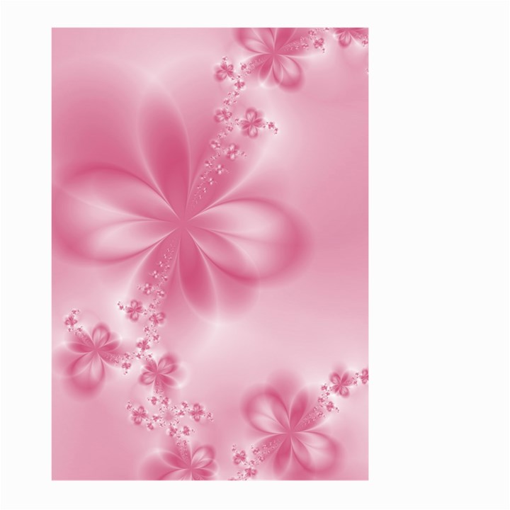 Blush Pink Floral Print Large Garden Flag (Two Sides)