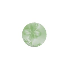 Tea Green Floral Print 1  Mini Buttons by SpinnyChairDesigns