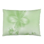 Tea Green Floral Print Pillow Case (Two Sides) Back