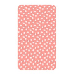 Coral Pink White Floral Print Memory Card Reader (rectangular) by SpinnyChairDesigns