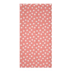 Coral Pink White Floral Print Shower Curtain 36  X 72  (stall)  by SpinnyChairDesigns