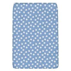 Faded Blue White Floral Print Removable Flap Cover (s) by SpinnyChairDesigns