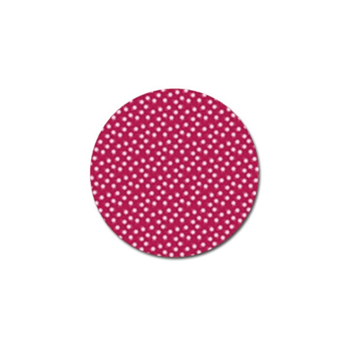 Magenta Rose White Floral Print Golf Ball Marker (10 pack)