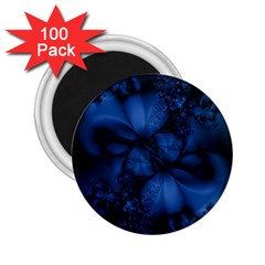 Dark Blue Abstract Pattern 2 25  Magnets (100 Pack)  by SpinnyChairDesigns