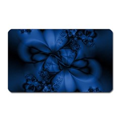 Dark Blue Abstract Pattern Magnet (rectangular) by SpinnyChairDesigns